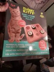 Quirky Kitty Sushi Hunter Bento Box For Treats Mental Activity Toy For All Cats