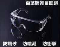 在飛比找Yahoo!奇摩拍賣優惠-【喬尚】百葉窗護目眼鏡  透明/黑色 工作防護眼鏡 護目鏡 