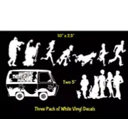 The Mystery Machine The Scooby Doo Gang 3 Pack Vinyl Decals Car Truck Van Window