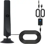 SGZIOO Indoor TV Aerial, Rewave Indoor Aerial for TV, TV Antenna with Signal Booster, Portable Digital Aerial for 4K 1080P HD Local Channels