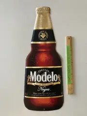 NEW Negra Modelo Bottle Tin Tacker Beer Sign Cerveza Mexico Import Man Cave