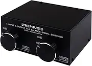 Mellisso 1 PCS 3 Input to 3 Output Fully Balanced XLR Signal Passive Stereo Selector Switch Switcher Black Plastic XLR to Audio Converter
