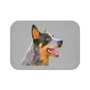 Blue Heeler - Australian Cattle Dog 'Percy' Luxe Bathroom Rug Mat