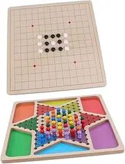 Toyvian 1set Gobang Checkers Game Educational Plaything for Boy Girl Lightweight Portable Logical Thinking for Family