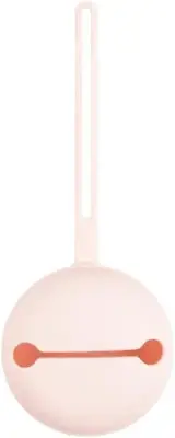 Silicone Soother Dummy Case Holder (Baby Pink)