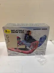 Giant Inflatable Toboggan Snow Sled for Adults and Kids, Durable Heavy Duty,