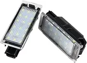 Wivplex 2pcs Numbmber License Plate Lights Canbus No Error 12V White Color For Twingo For Clio For Espace Laguna Master Megane Car Number Plate Light