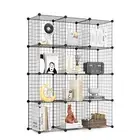 6/8/12 DIY Wire Storage Cubes Organizer Shelves Grid Organizer Wardrobe Bookcase