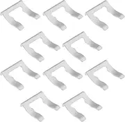 10PCS Car Brake Hose Clips Brake Line Retainer Manganese Steel Replacement U-Shaped Brake Hose Bracket Brake Hose Retaining Clamp 25.5x24mm