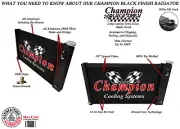 ER 3 Row DP Black Finish Radiator 28",1.5,1.75 for 1967-1972 Chevy S/T Series LS (for: Chevrolet)