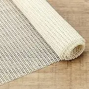 Anti Slip Rug (1.2 * 2.0m) Underlay PVC Non Slip Matting Rug Underlay Antislippery Mat Underlay Non Slip Carpet Rug Gripper Pad Multipurpose for Drawers Shelves Tray Carpet, Used on Hard Smooth