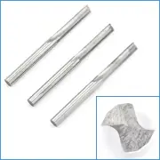 3pcs 3.175mm x 17mm Carbide 2 Flute Straight Router Bit Engraving CNC Milling