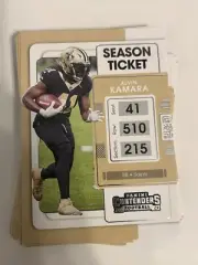 14x ALVIN KAMARA 2021 Panini Contenders Football LOT #71