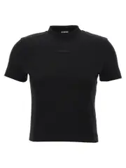 [Jacquemus] Jacquemus-Le Gros-Grain T Shirt Nero-Donna XL