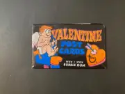 Valentine post cards rare vintage 1970 topps unopened wax pack