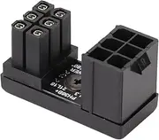 6Pin Female to 6Pin Male 180 Degree Angled Adapter,Desktops Graphics Card Adapter Power Supply 6Pin U Turn,Stable Performance (PH36B+ 1PCS)