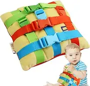 Buckles Doll - Sensory Learning Activity Toy, Fine Motor Skills Educational Trainer | Interactive Buckle Pillow For , Toy
