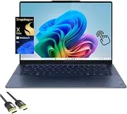 Lenovo Yoga Slim 7X 3K OLED Touchscreen Laptop, 14.5" 1000 nits Display, Snapdragon X Elite 12-Core NPU Copilot+ PC, 16GB RAM, 2TB SSD, WiFi 7, Backlit, HDMI Cable, US Version KB, Win 11 Pro