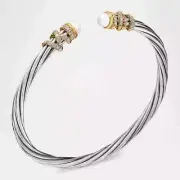DAVID YURMAN 4mm Helena Cabochon Tip Bracelet with Diamonds. New With Tags!!