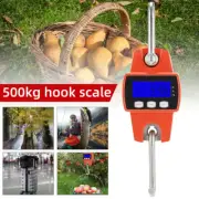 Portable Crane Scale 500kg/0.1kg 20mm LCD Digital Electronic Hook◍Hanging Scale