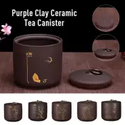 Ceramic Storage Tank Porcelain Moisture-Proof Tea Cans Food Storage Container 1x