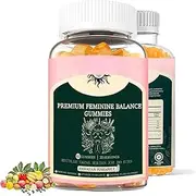 New Premium Feminine Balance Gummies - for Women’s Health & Wellness - Immune Support - Vegan, Gluten-Free & Halal - Hawaiian Pineapple - 60 Gummies