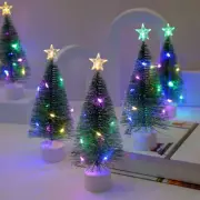 Mini Christmas Tree Model Snow Frost Trees Bottle Brush Ornaments Desk Decors