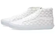 Vans OG SK8-Hi LX Woven Leather '50th Checkerboard' White VN0003T0IM4 Men's 8-12