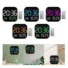 Digital Alarm Clock Temperature Date Week Display for Shelf Living Room Home