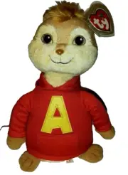 Ty Beanie Buddy ALVIN the Chipmunk 10" Medium NEW MWMTs Plush Stuffed Animal Toy