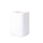 White Trash can Modern style Square Paper Basket Plastic Without cover Trash can PP+ABS Double layer Standing Waste Bins