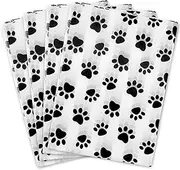 100 Sheets Dog Paw Print Tissue Paper Bulk,20 x 14 inch,White with Black Dog Paw Print Tissue Paper for Gift Bags,Dog Paw Print Tissue Paper for Birthday,Holiday