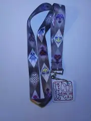 Studio Kitsu Lanyard Satin Ribbon ID, Badge, Key Holder,Swivel Clasp, Neck Strap