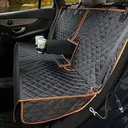 iBuddy Bench Cover for Car/SUV/Small Truck Waterproof Back Seat Protector for Kids and Dogs Without Smell Heavy Duty and Nonslip Pet Seat Cover for Dogs Machine Washable