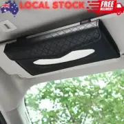 Car Tissue Holder Box Leather Cover Towel For Sun Visor Napkin Backseat Case