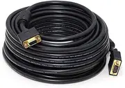 Monoprice 50ft Super VGA M/F CL2 Rated (for in-Wall Installation) Cable w/Ferrites (Gold Plated)