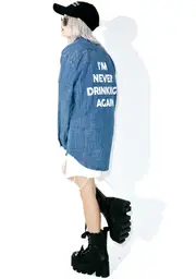 [Jac Vanek] Never Drinking Chambray Shirt