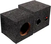 HOMSFOU 1 Pair Subwoofer Box Single Car Speaker Enclosure Square Sub Box Refiting Supply