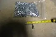 50 pcs. of "J" Pallet Rack Safety Drop Pins - 5/16" diameter shaft - New