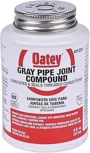 Oatey 31228 Pipe Joint Compound with Brush, 8 fl.Ounce