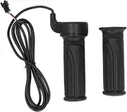 TDR E-Bike Twist Throttle 24V-72V Compatible, Black Rubber & ABS Plastic Grip for E-Bike & Scooter, 22.2mm Handlebar, 3 Pin SM Plug Accelerator