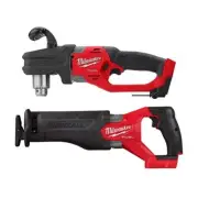 Milwaukee Hole Hawg Right Angle Drill + Reciprocating Saw 18V Li-Ion Cordless