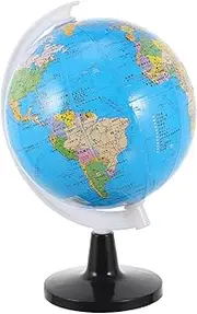jojofuny Globe World Map for Kids Decoraciones Para Salas De Casa Desk Topper The Office Desk Decor Desktop Stand Retro Decor Antique Decor Student Learning Supply Mini Child Plastic Europe