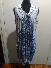 Taking Shape blue/white Sahara Tunic Size 14 Brand new with tags RRP $129.95