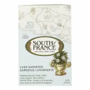 South of France Body Care Lush Gardenia Milled Bar Soap wiht She Butter 6 Ounce