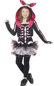 Skelly Rabbit Girls Halloween Costume