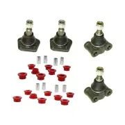 Lower & Upper Control Arm Bush + Ball Joint kit for JAGUAR E TYPE SERIES 1 2