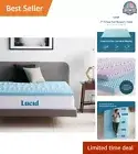 Full Size Memory Foam Mattress Topper - 2 Inch Gel Infusion - Plush Comfort