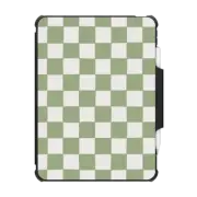 iPad Pro 12.9-inch (5th/6th gen) Impact Folio Case Check Pattern Sage Green iPad