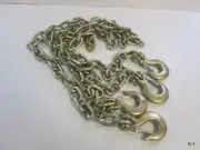 4 Qty 3' Tow Binder Chains with 5/16'' Clevis Grab Hooks G70